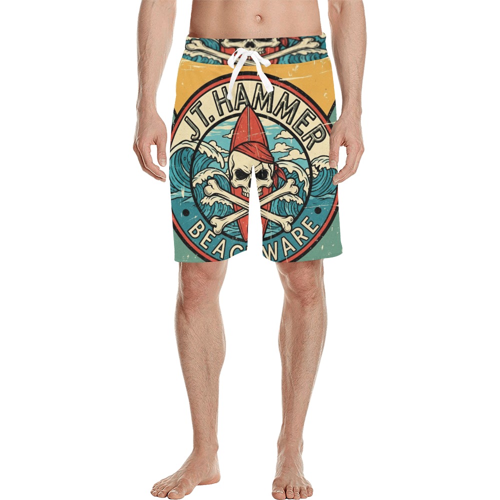 Skull Surf Board Shorts